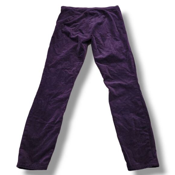 Gap Pants Size 29r W30" x L28" GAP 1969 Side Zip Legging Pants Skinny Leg Velvet - Picture 3 of 6